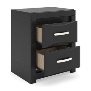 Stabotta - Two Drawer Night Stand - Black