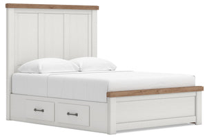 Savonport - Panel Storage Bed #queen #2underbedstorageunits