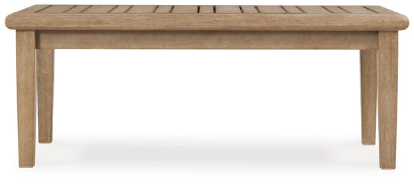 Mesa de centro rectangular Carter Hall - Beige