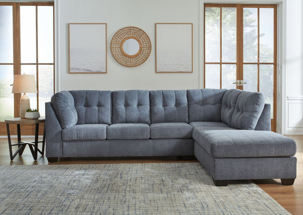 Marleton - Sectional #blue #2pc.rightarmfacingcornerchaisesectional