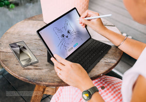 Samsung - Galaxy Tab S10+ - 12.4" 256GB - Wi-Fi - with S-Pen - Moonstone Gray