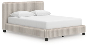 Zuraleus - Upholstered Bed #white #queen
