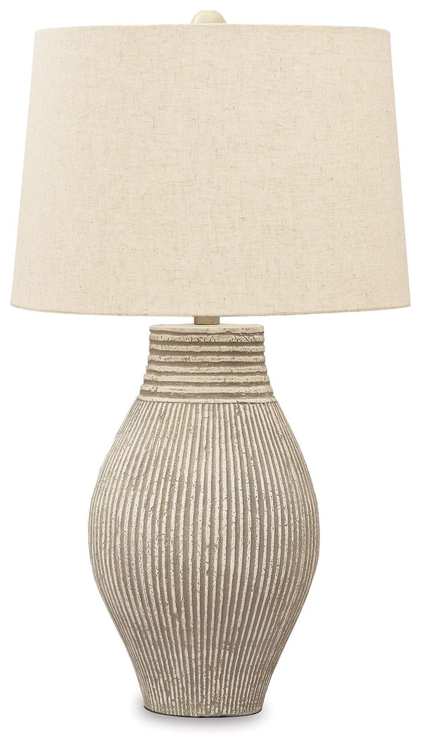 Layal - Lámpara de mesa de papel - Beige