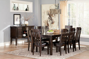 Haddigan - Dining Table With Side Chairs #9pc.table,8chairs
