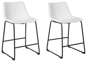Centiar - Upholstered Barstool (Set of 2) #white #19''wx22''dx35''h