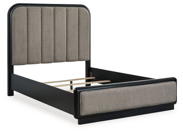 Rowanbeck - Upholstered Panel Bed #queen