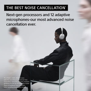 Sony - WH-1000XM6- Best Wireless Noise Cancelling Headphones - Silver