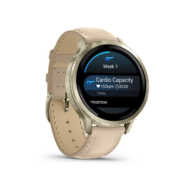Garmin - Venu 4 GPS Smartwatch 41 mm Fiber-reinforced polymer - Lunar Gold - (2025)