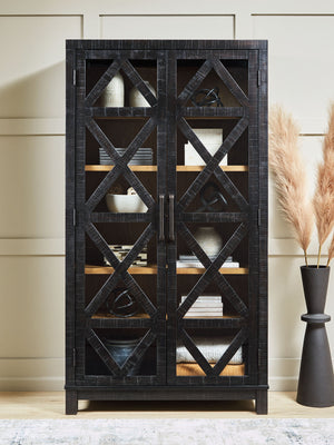 Christop - Gabinete decorativo - Negro / Marrón