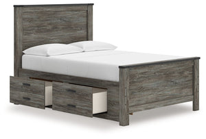 Frandern - Panel Bed #full #2drawers
