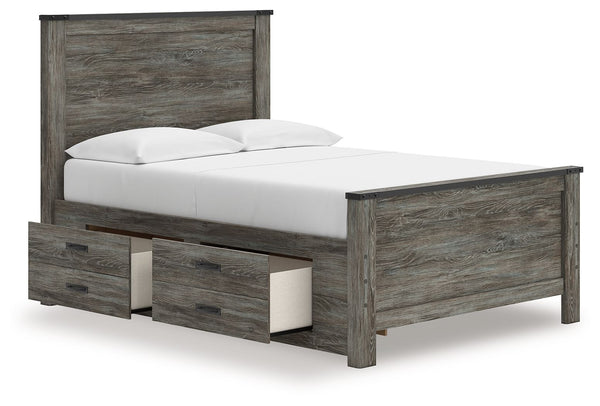 Frandern - Panel Bed #full #2drawers