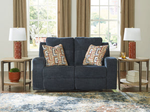 Danum - Reclining Loveseat #blue