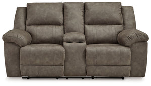 Laresview - Dbl Reclining Loveseat with Console - Fossil