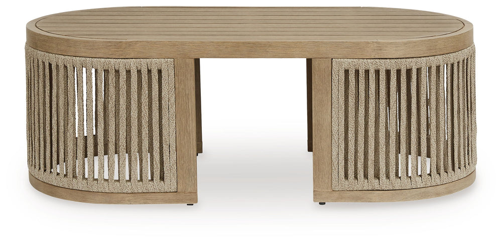 Serena Shores - Mesa de centro rectangular - Beige