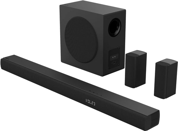 Hisense - 5.1 Channel 540W Soundbar with Wireless 6.5" Subwoofer and 2 Rear Speakers (HS5100) - Black