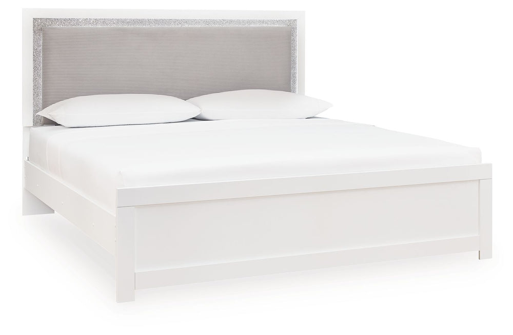 Maeling - Upholstered Panel Bed #black #twin