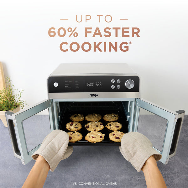 Ninja - French Door Premier Air Fryer, Convection Oven, Toaster - Stainless Steel