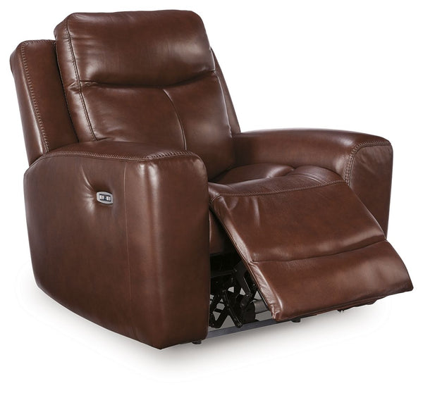 Bexhurst - Power Recliner With Adjustable Headrest #darkbrown