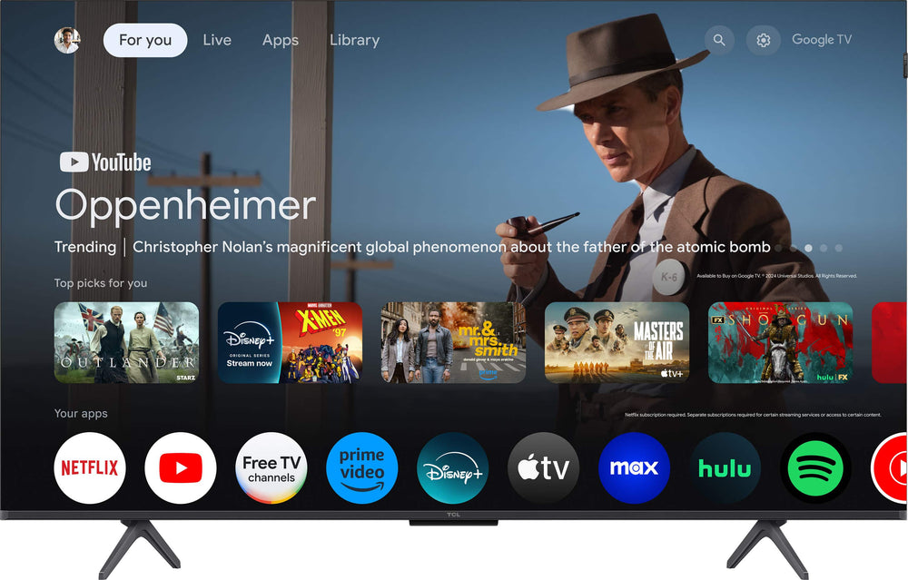 TCL - 50" Class Q6-Series 4K UHD HDR QLED Smart Google TV (2024)