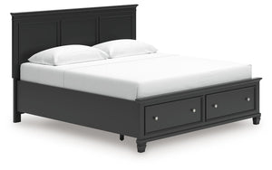 Lanolee - Panel Bed #king #2drawers
