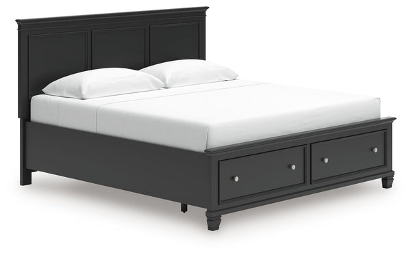 Lanolee - Panel Bed #king #2drawers