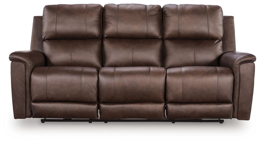 Bleckley - Power Reclining Sofa With Adjustable Headrest #darkgray