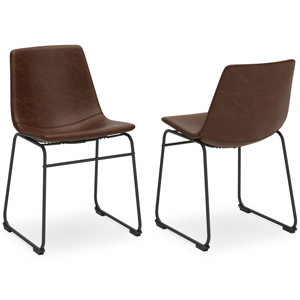 Centiar - Upholstered Side Chair #darkbrown