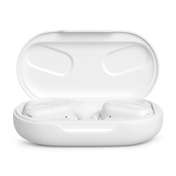 JBL - SoundGear Sense Hybrid Open-Ear headphones with detachable neckband - 2024 - White