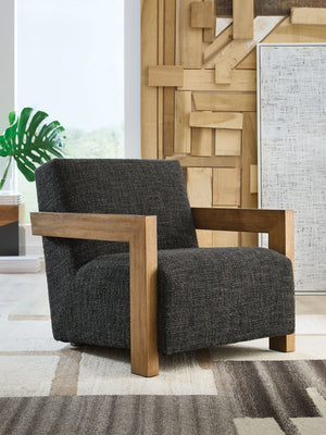 Dorney - Sillón decorativo - Carbón / Marrón