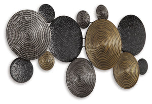 Emsley - Decoración de pared - Metálico / Negro / Gris
