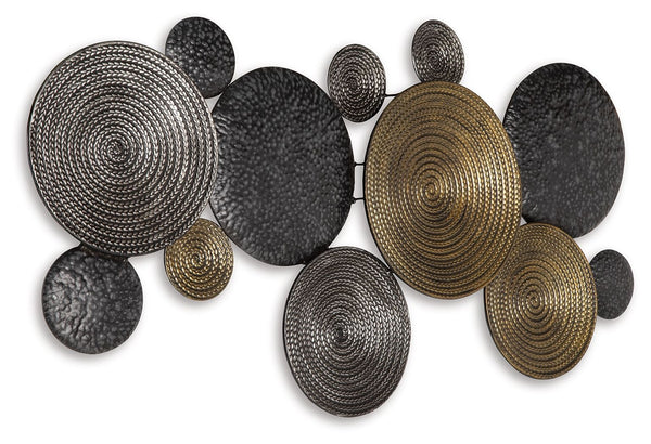 Emsley - Decoración de pared - Metálico / Negro / Gris