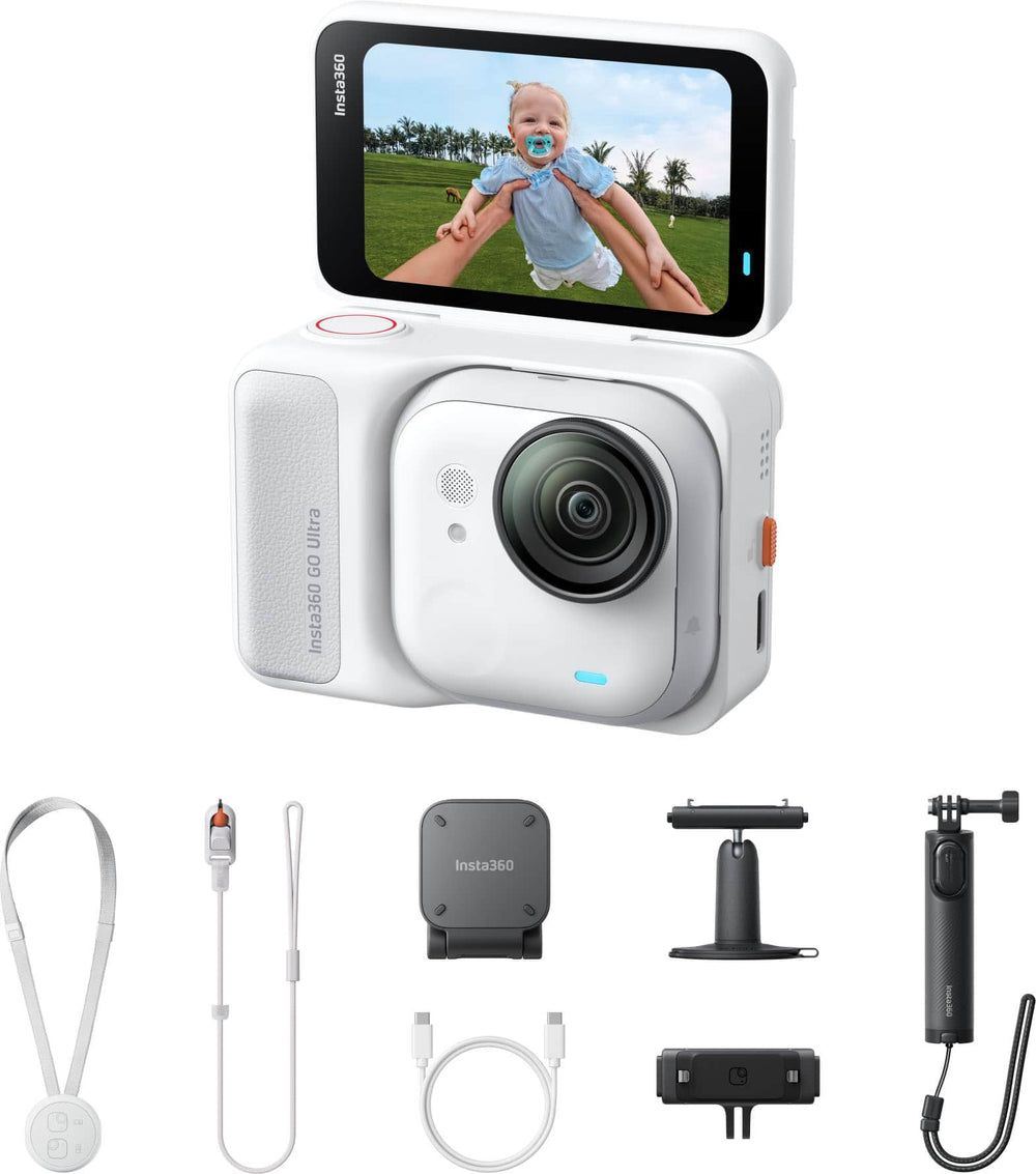 Insta360 - GO Ultra Action Camera Creator Bundle - White