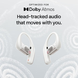 Shokz - OpenFit Pro Open-Ear True Wireless Bluetooth Active Noise Reduction Earbuds - White