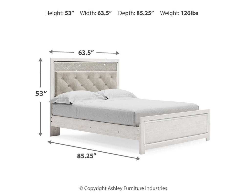 Altyra - Upholstered Panel Bed #queen