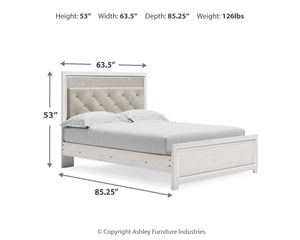 Altyra - Upholstered Panel Bed #queen