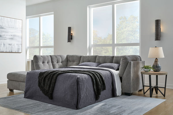 Marleton - 2 Piece Sleeper Sectional #gray #2pc.leftarmfacingcornerchaisesleepersectional