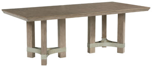 Chrestner - Mesa de comedor rectangular - Gris