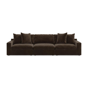 Maxton Heights - 3 Piece Sectional #darkbrown