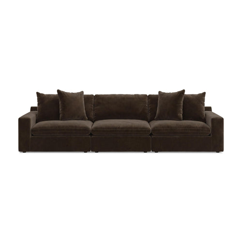 Maxton Heights - 3 Piece Sectional #darkbrown