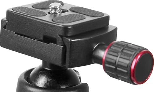 Sunpak - TravelLite Pro Reverse Folding 63" Tripod - Black/Red Accents