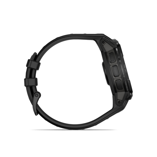 Garmin - Instinct Crossover AMOLED Tactical Edition GPS Smartwatch 47 mm Fiber-reinforced Polymer - Black with black silicone band - (2025)