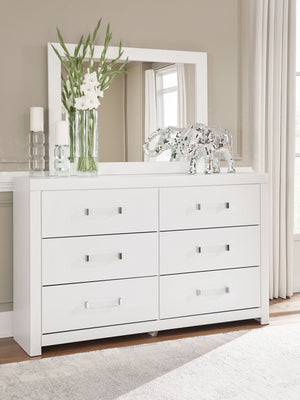 Maeling - Six Drawer Dresser #white #dresser&mirror