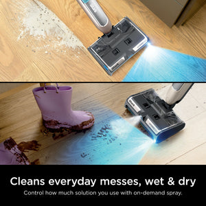 Shark - HydroDuo with Dirt-Reveal Technology, Cordless wet & dry hard floor cleaner picks up, mops, & scrubs - Stone Metallic