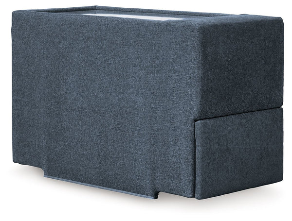 Modmax - 7 Piece Sectional #blue #7pc.sectionalwithstorageconsoleandlafcornerchair|7pc.sectionalwithstorageconsoleandrafcornerchair