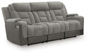 Mixed Motion - Power Reclining Sofa With Adjustable Headrest #gray