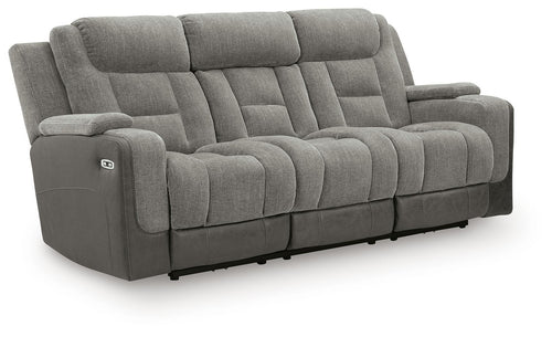 Mixed Motion - Power Reclining Sofa With Adjustable Headrest #gray