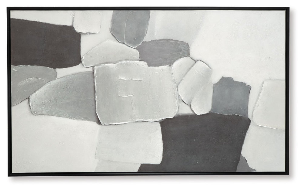 Adilson - Arte de pared - Blanco / Gris / Negro