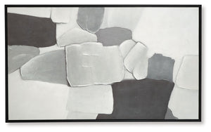 Adilson - Arte de pared - Blanco / Gris / Negro