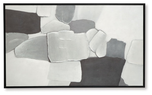 Adilson - Arte de pared - Blanco / Gris / Negro