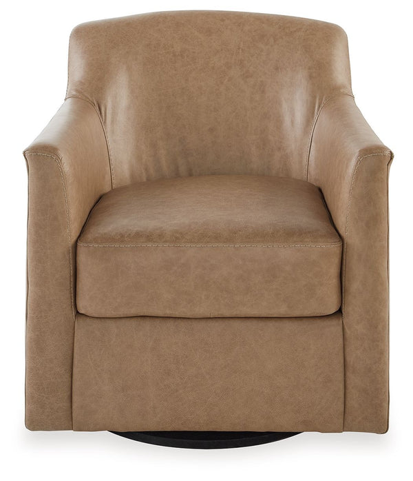 Bradney - Swivel Accent Chair #lightbrown